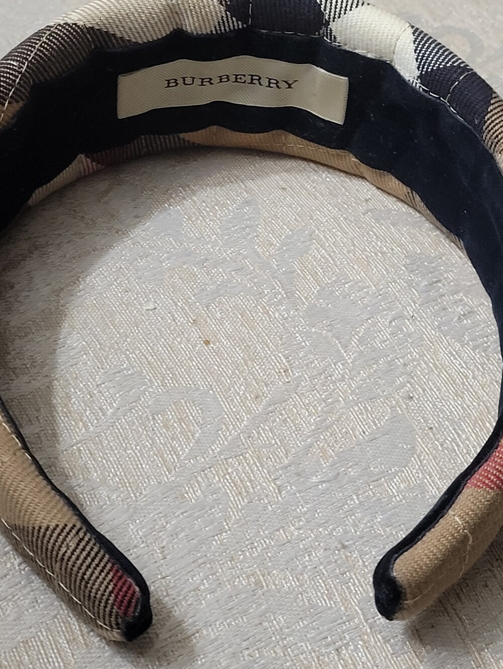 BURBERRY QUILTED NOVA CHECK HEADBAND - Picture 4 of 6